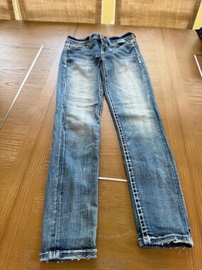 Mavi Dark Blue Denim Jeans with Contrast Stitching